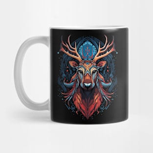 DMT Art Psychedelic Reindeer Mug